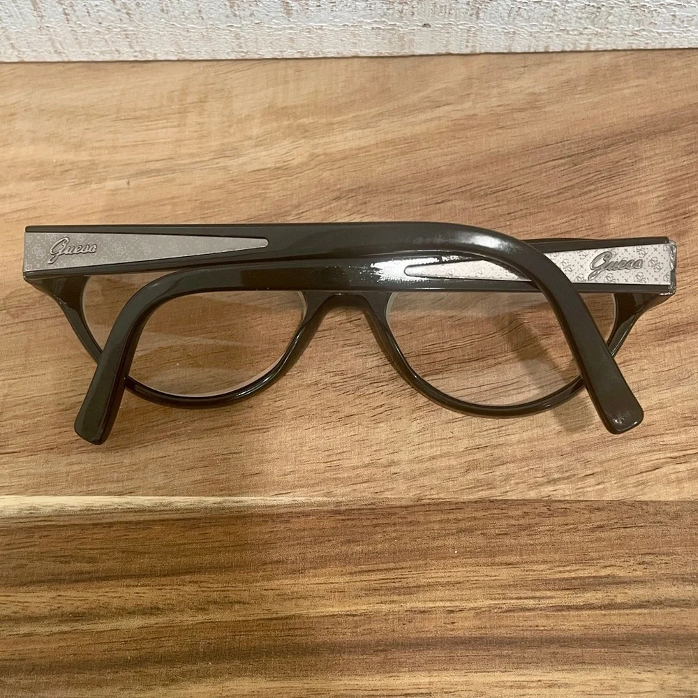 GUESS GU2285 Black Modified Oval Cat Eye Full Rim Saddle Bridge FRAMES 50-17-135